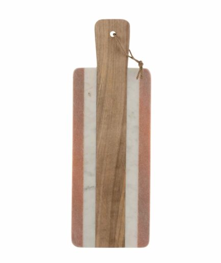 Geschenk für den Hobbykoch: Rechteckiges Servierbrett aus Marmor & Holz ♥ Ein tolles Geschenk für jeden Hobbykoch und Fans besonderer Küchendeko Servierbrett kaufen im Soulbirdee Onlineshop, schöne Tischdeko, Wanddeko, Küchendeko