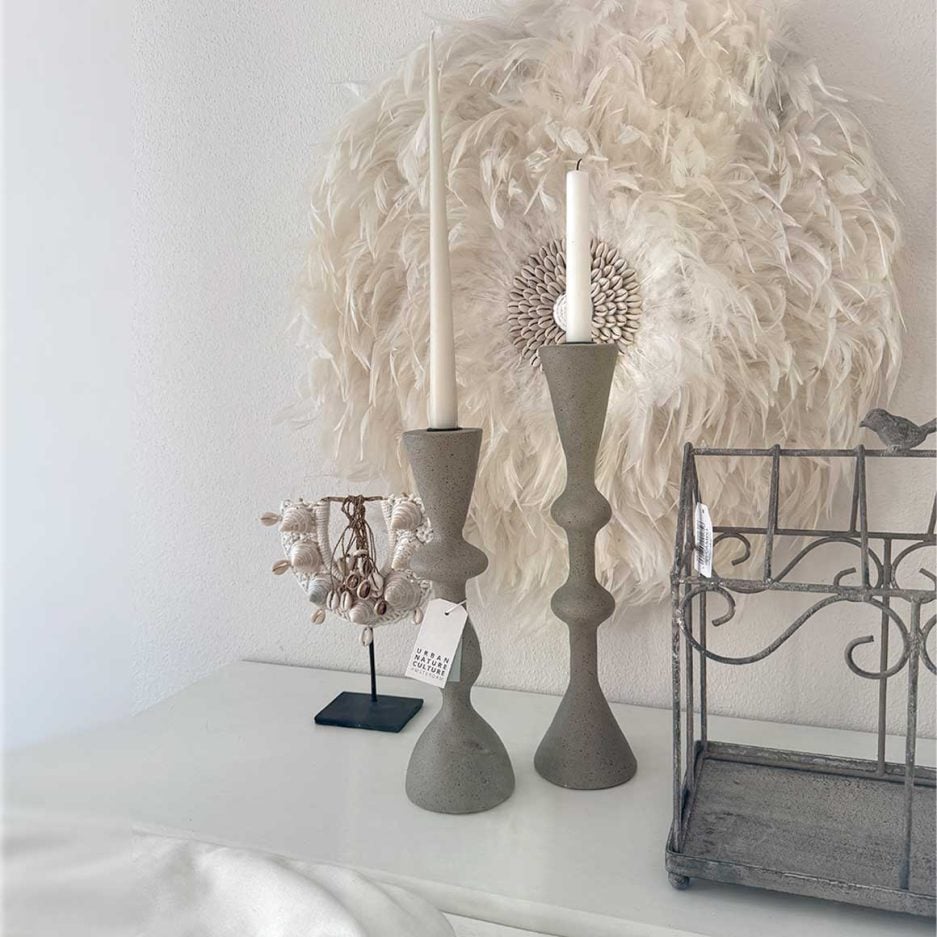 kerzenständer kerzenhalter grau urban nature culture soulbirdee onlineshop wohnzimmerdeko kerzendeko