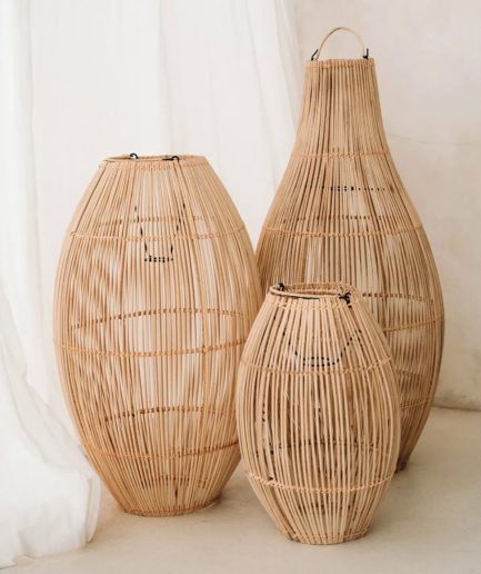 Lampenschirm aus Rattan Zuri