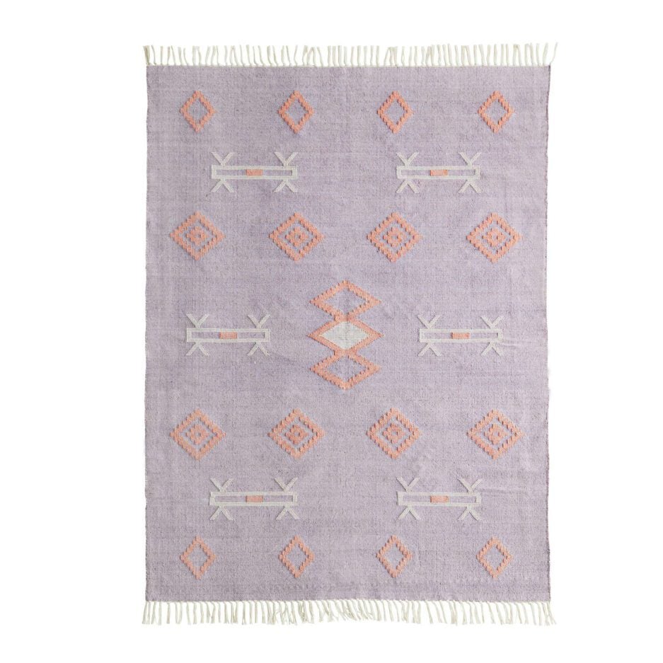 Gewebter Teppich Frühling in Pastellfarben Wandteppich für Art-feeling zuhause Deko Ibiza Style Soulbirdee Onlineshop