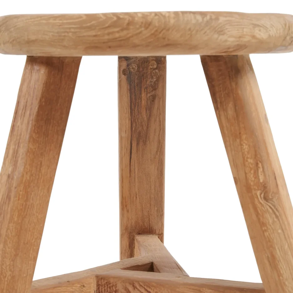 Detail Vintage Holzhocker