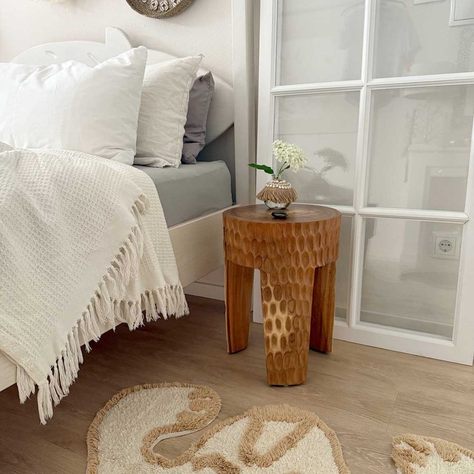 schlafzimmer nachttisch holz beistelltisch boho nachhaltig paramo soulbirdee onlineshop