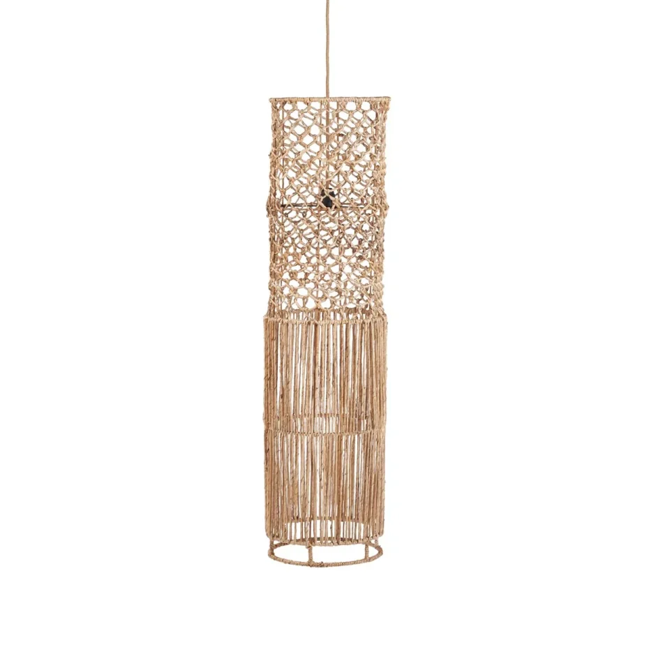 handgefertigte Pendelleuchte Lampenschirm XXL Takuhanki aus Bananenblatt Boho-Lampenschirm für Decke oder Boden. Soulbirdee-Shop Lampen