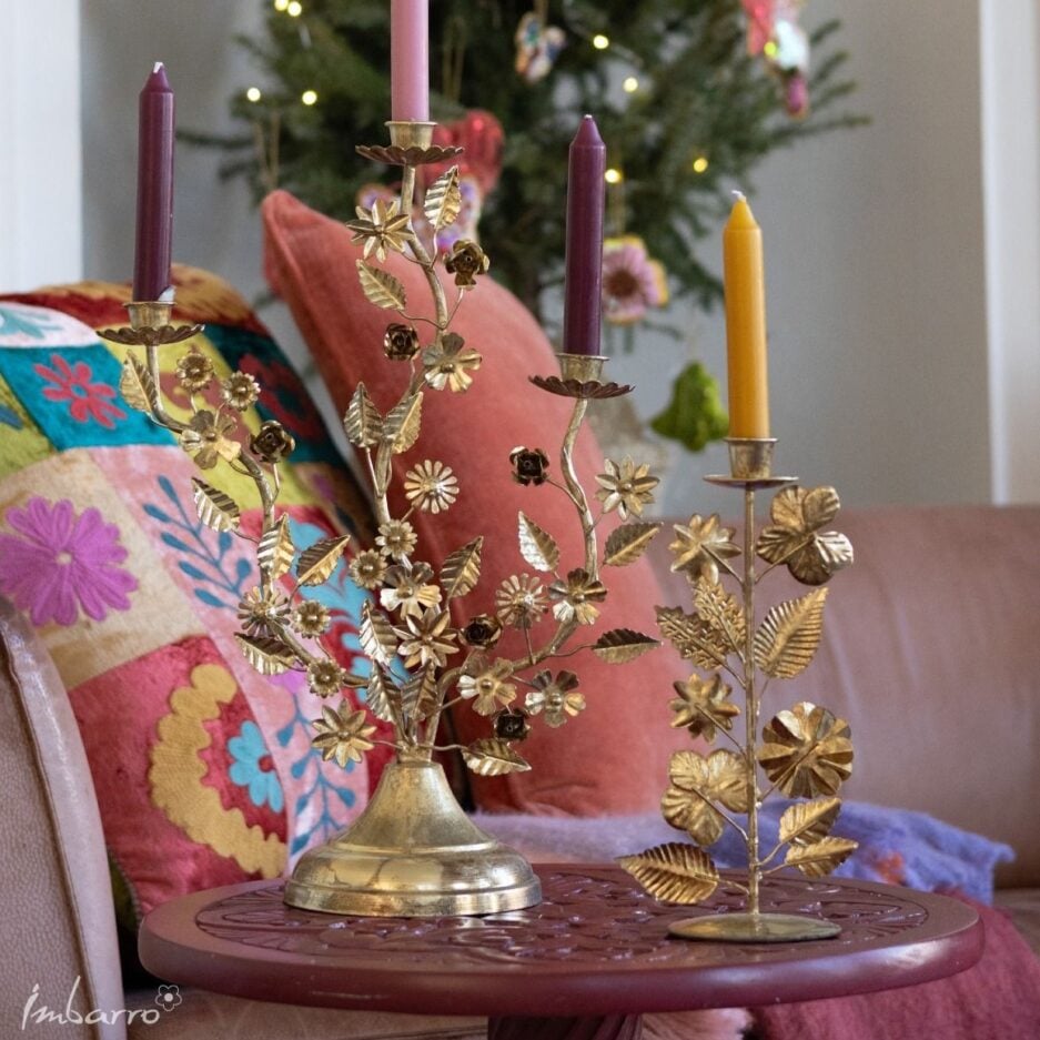 Boho Kerzenhalter weihnachtsdeko imbarro ethno accessoires weihnachten adventsdeko