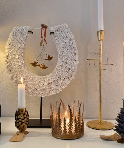 windlicht kerzenständer farn tannenzapfen weldaad soulbirdee